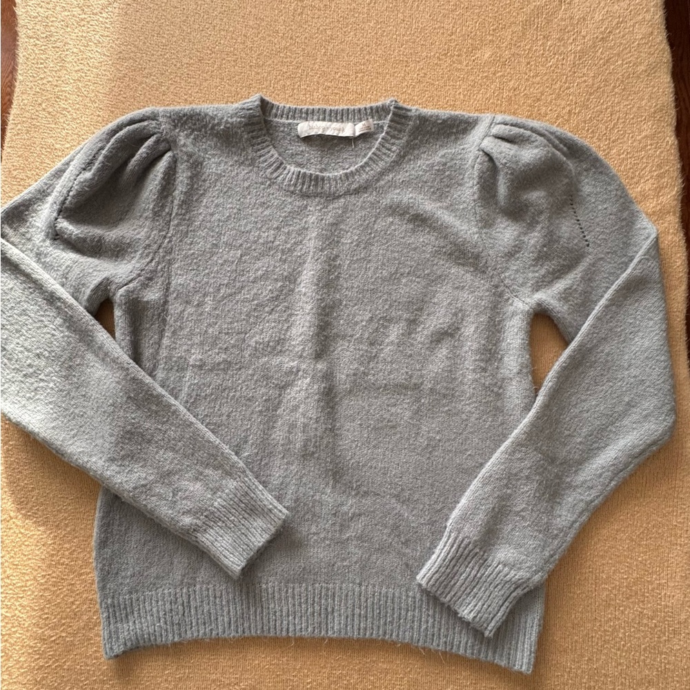 Bishop + Young Soft Gray Knit Sweater